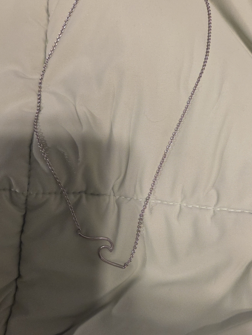 Pura Vida Silver Heart Wave Necklace